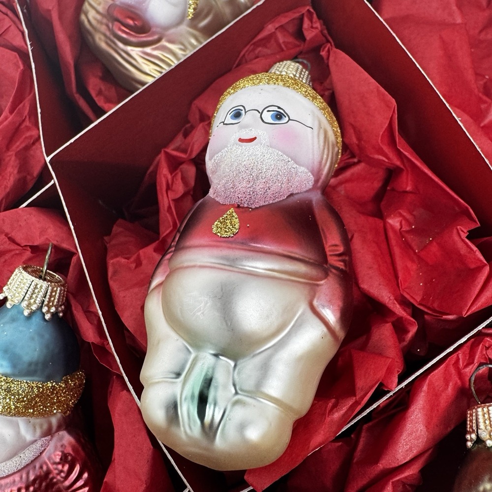 Lauscha NO Snow White The Seven Dwarfs Only Glass Christmas Ornaments Gnomes - Picture 7 of 14